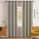 Rideaux occultants YSTYLE pour chambre et salon - Ensemble de 2 panneaux de rideaux isolants thermiques, 140x300 CM, ZGB, Beige image 0