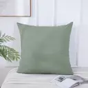 MEROPE Taie d’oreiller en nylon vert gris - 80 x 80 cm image 0