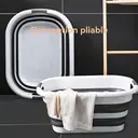 JORDAN&JUDY Panier de rangement pliable à deux poignées - 40 L image 1