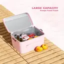 Meoky Insulated Lunch Bag-Pink, New Year Sale , Top gift picks image 1