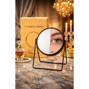 Noix de Coco Diva London 7" Double-Sided Vanity Makeup Mirror - 1X/5X Magnification, Black image 3