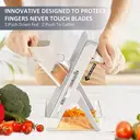  4-Sided Kitchen Grater Cheese Shredder Vegetable Slicer Safe Handle Gray                   image 8