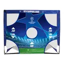 Hy-Pro Football Goal with Target Sheet UEFA Champions League Flexi Blue 3x4ft image 1