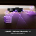 Eureka E20 Plus Robot aspirateur 8000 Pa avec station d'autovidage, fonction anti-emmêlement et autonomie de 180 minutes - Noir image 4