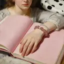 VoxorAI L8 Bracelet en cristal naturel artisanal - Rose pivoine image 6