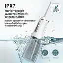 Rushi R-A31 elektrische monddouche, 350 ml waterreservoir, 1500 mAh batterij, wit image 3