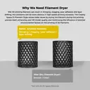 Creality Space PI Filament-Trockner | 3D-Drucker Filament-Trockenbox mit 360° 110W PTC-Heißluftheizung, verbesserte Filament-Entwässerungs-Aufbewahrungsbox, kompatibel mit Nylon, ABS, PETG, PLA, TPU 1,75mm & 2,85mm Filament image 3