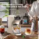 HiBREW H1B 6-in-1 Pods Coffee Maker, 600ml Water Tank, 19 Bar Pressure Extraction, Cold/Hot Mode, LED Indicator, for Kcup/Nes/DG/Espresso Powder image 6