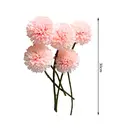 Wei's Moment 6Pcs Artificial 
Flowers Artificial Hydrangea Decoration for Wedding Vase Meat pink image 4