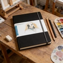 Speedball Drawing Journal 140GSM 10.5 x 8.25 Large Portrait Ivory Black image 2