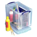 Really Useful Plastic Storage Box 19L Clear (Pack of 4) image 2