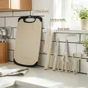  5-Piece Cutting Board Set With Knives Non Slip Surface Dishwasher Safe Beige               image 2