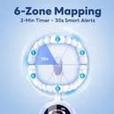 SAKYPRORAL Electric Toothbrush with AI Smart Screen for Adults Kids Teens | 150-Day Battery, Real-Time Brushing Map | Whitening Mode, 3-Min Timer, Travel Case | Family Sonic Toothbrush (G5S Blue) image 4
