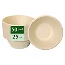Ruibamboo disposable bamboo fiber bowl 25oz
50pack image 0