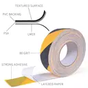 TAPEBEAR Safety Tape, 2inch x 60feet, Black/Yellow, anti-Slip Adhesive Tape for indoor Outdoor Steps Stairs,
Waterproof, Strong Grip, Compatible with Plastic, Wood, Ceramic, Glass, Metal image 2