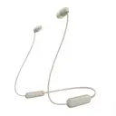 Sony WI-C100 Wireless Neckband Earphones (Taupe) image 0