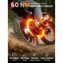 URIFE Vélo électrique 14 pouces, avec batterie amovible 48 V 20 Ah, moteur 80 Nm (vitesse de 25 km/h), autonomie de 50 milles image 2
