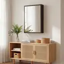 kleankin Bathroom Cabinet with Mirror, Wall Mounted Bathroom Mirror Cabinet with Storage Shelves, 40 x 12 x 60 cm, Black image 8