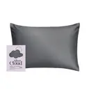 Silver Cloud Satin Silver Ion Infused Pillowcase Charcoal image 0