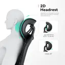 Sihoo M102C ergonomische gaas kantoorstoel, hoge rug bureaustoel met 3D armleuningen, in hoogte verstelbare lendensteun, draaibare computer werkstoel, zwart image 5