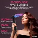 Nicebay Sèche-cheveux à brosse sans balais 110 000 tr/min, 5 fonctions multi-styler pour séchage rapide, bouclage, volume et lissage, brosse soufflante à haute vitesse pour tous les types de cheveux image 1