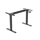 Loctek Elektrisch In Hoogte Verstelbaar Bureau Bar Tafel Staand Bureau met Scheidingsbord 160×80cm Zwart ZB01-16080-BH image 2