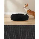 SONGMICS Lit donut et coussin lavable pour animaux noir - 80 cm  image 8