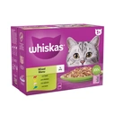 Whiskas 1+ Mixed Menu Adult Wet Cat Food Pouches in Jelly 12 x 85g image 1