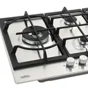 Belling GHU753C STA Gas Hob – 75 cm Stainless Steel, 5 Burners, Cast Iron Pan Supports, Multi-Point Ignition image 1
