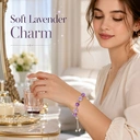 VoxorAI L8 [Cristal violet argent] Bracelet, Bracelet en améthyste naturelle, Création originale faite main à faire soi-même, Bracelet en cristal tendance et haut de gamme image 1