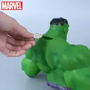 1pc Marvel Green Hulk Money Box Officially Licensed 3D PVC Figurine Piggy Bank Coin Bank Collectible Desktop Organizer Home Decor Waterproof Shatter-Resistant Savings Jar Gift image 3