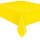 Unique Party Plastic Table Cover, Neon Yellow, 1.37 x 2.74m image 0
