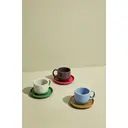 Hübsch Amare Tasse avec soucoupe - Bleu clair/marron image 3