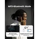 Mojawa Run Plus Bone Conduction Headphones, IP68 Waterproof Open Ear Wireless Bluetooth Sports Headphones with 32GB Built in Storage MP3 Player for Running, Swimming, Cycling and Gym Workouts, Orange image 6