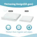 SUNKISS Trustplus Wet Wipes for Adult No Rinse, Extra Large 8”x12” Body Cleaning Washcloths for Elderly Incontinence & Cleansing, Fresh Scented, 200 Count (4 Packs of 50) image 2