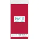 Unique Plastic Table Cover, Red, 1.37 x 2.74m image 2