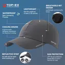 TOP-EX Casquette imperméable et résistante à toutes les conditions Urban Storm, taille M/L - Gris image 2