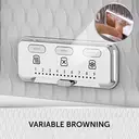 Breville Curve 4 Slice Toaster, High-Lift, Wide Slots, Textured, White & Silver Chrome - VTT911 image 1