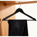 Key Product Selling Point  Premium Craftsmanship: High-quality solid wood with smooth lacquered finish  Sturdy & Durable: Reinforced wooden frame for heavy garment support  Wide Shoulder Design: Broad shoulder flare maintains garment shape  360° Swivel Hook: Chrome-plated hook for multi-directional access  Versatile & Elegant: Sophisticated solution for wardrobe organization  imageimageimageimageimage  Materials & Craftsmanship Crafted from select solid hardwood, these hangers undergo precision  image 2