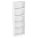 Vida Designs Bookcase Cambridge 5 Shelves White Extra Large image 1