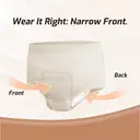 SUNKISS Women Incontinence Underwear, Daytime Disposable Postpartum Adult Panties, Protective Pull Ups with Maximum Absorbency, XLarge, Beige, 16 Count image 4