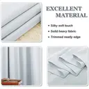 PONY DANCE Blackout Curtains with Eyelet, 1 Panel W140 x L220cm (W55 x L87inch), Greyish White image 8