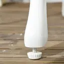 Outsunny 3 Pcs Aluminium Bistro Set Garden Furniture Dining Table Chairs Antique Outdoor Seat Patio Seater White image 8