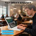 Rexsun Tablet Keyboard Case – Magnetic Floating Design， Detachable Protective Cover， Precision Trackpad for iPad Pro 11"/Air 10.9"/11"， Model P11-2 (White) image 3