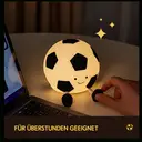 VIVREAL Fußball LED-Nachtlicht A032 – Wiederaufladbar, 3-stufig dimmbar, Typ-C-Ladung, Weiches Silikon, ABS & PP image 2