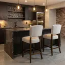 Bar Stool Oakridge Light Grey/Walnut image 6