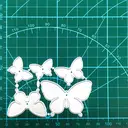 Creative for Butterfly Metal Cutting Dies Stencil Scrapbooking Embossing Tool Paper Cards Album Decoration，Five butterflies image 2