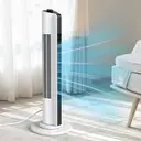 Totopia 35" Tower Fan with 3 Speeds & 3 Modes, 80° Oscillating, 18ft/s Velocity Cooling Fan for Home/Office/Indoor, Child-Safe Design, Easy Assembly, White image 4