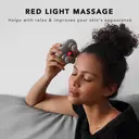 Breo Portable Mini Scalp Massager – IPX7 Waterproof Rechargeable Head Massager for Scalp Relax, Stress Relief Tool with Bamboo Wood Charging Base, Removable Massage Nodes (Silver with Base) image 4
