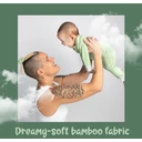 Mama Bamboo Babygrow 0-3Months Green Bamboo Print image 3